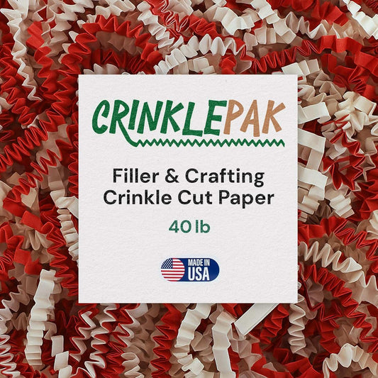Candy cane crinkle paper, 40 lb