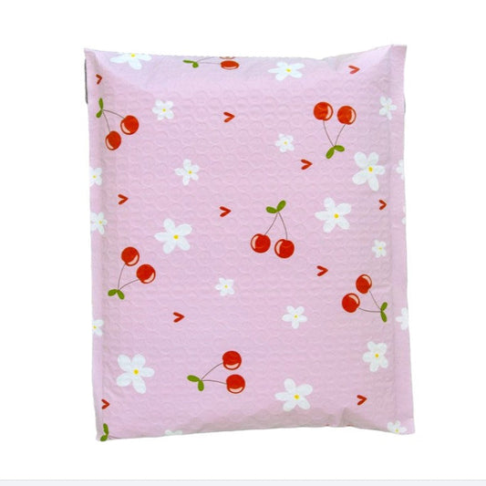 Cherry pink 8.5 by 12 inch bubble mailers