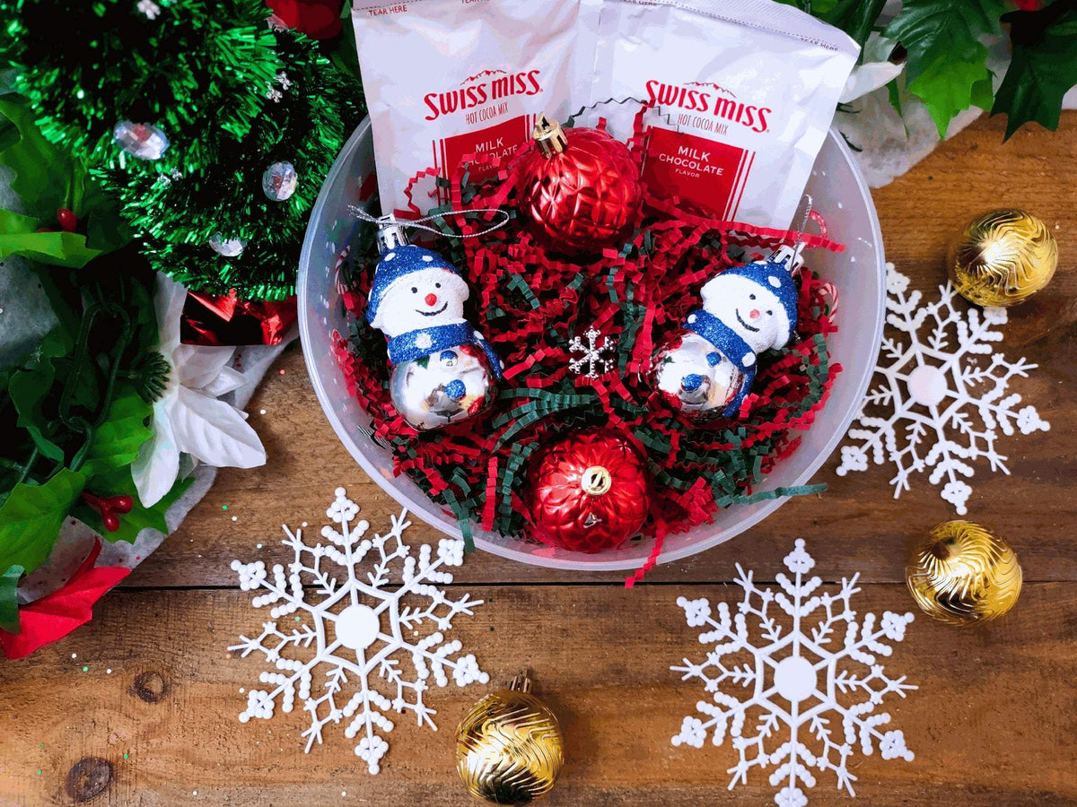 Christmas crinkle paper seasonal presentation