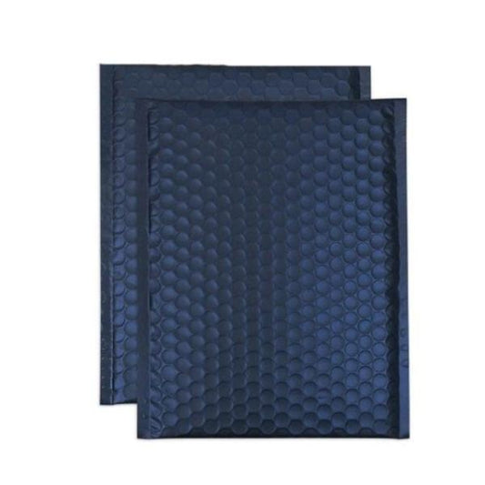 Dark blue metallic 8.5 by 12 inch bubble mailers