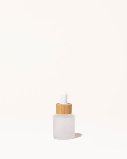 20 mL Frosted Glass & Bamboo Dropper Bottles – product view 1