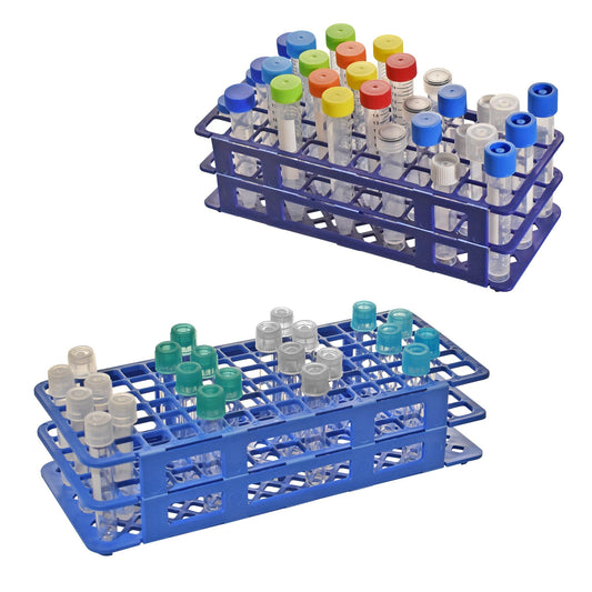 60-Place Test Tube Rack — 15–17 mm Tubes, 5 Pack