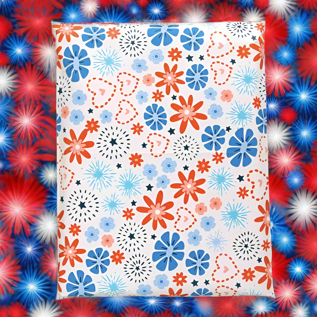 Fireworks Poly Mailers Summer – 6 × 9 Inch
