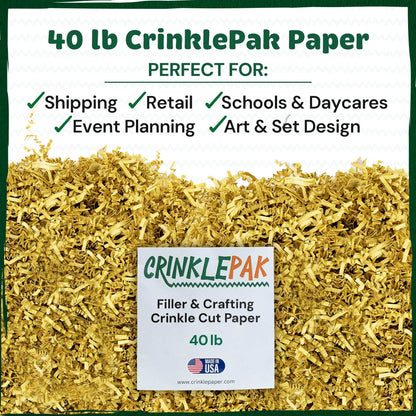 French vanilla crinkle paper shipping presentation