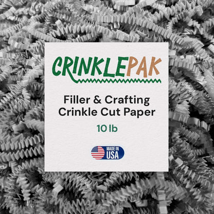 Gray crinkle paper, 10 lb