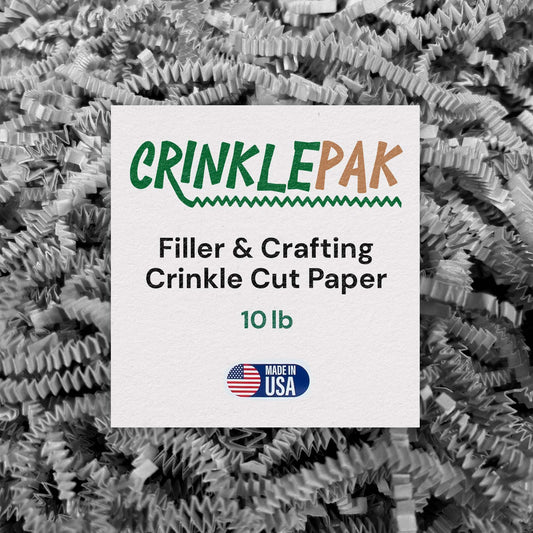 Gray crinkle paper, 10 lb