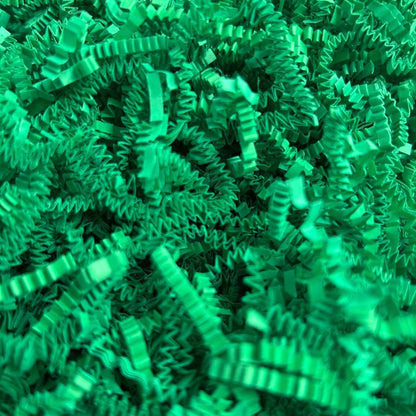 Green crinkle paper color and texture