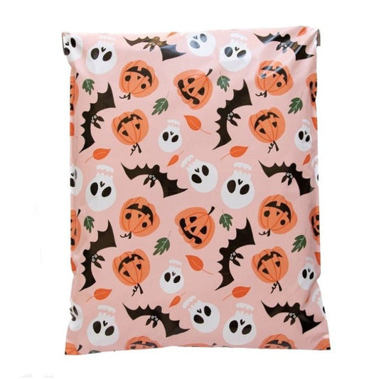 Halloween pumpkin 14 by 17 inch poly mailers