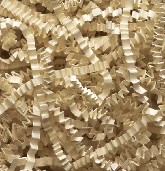 Ivory crinkle paper color and texture