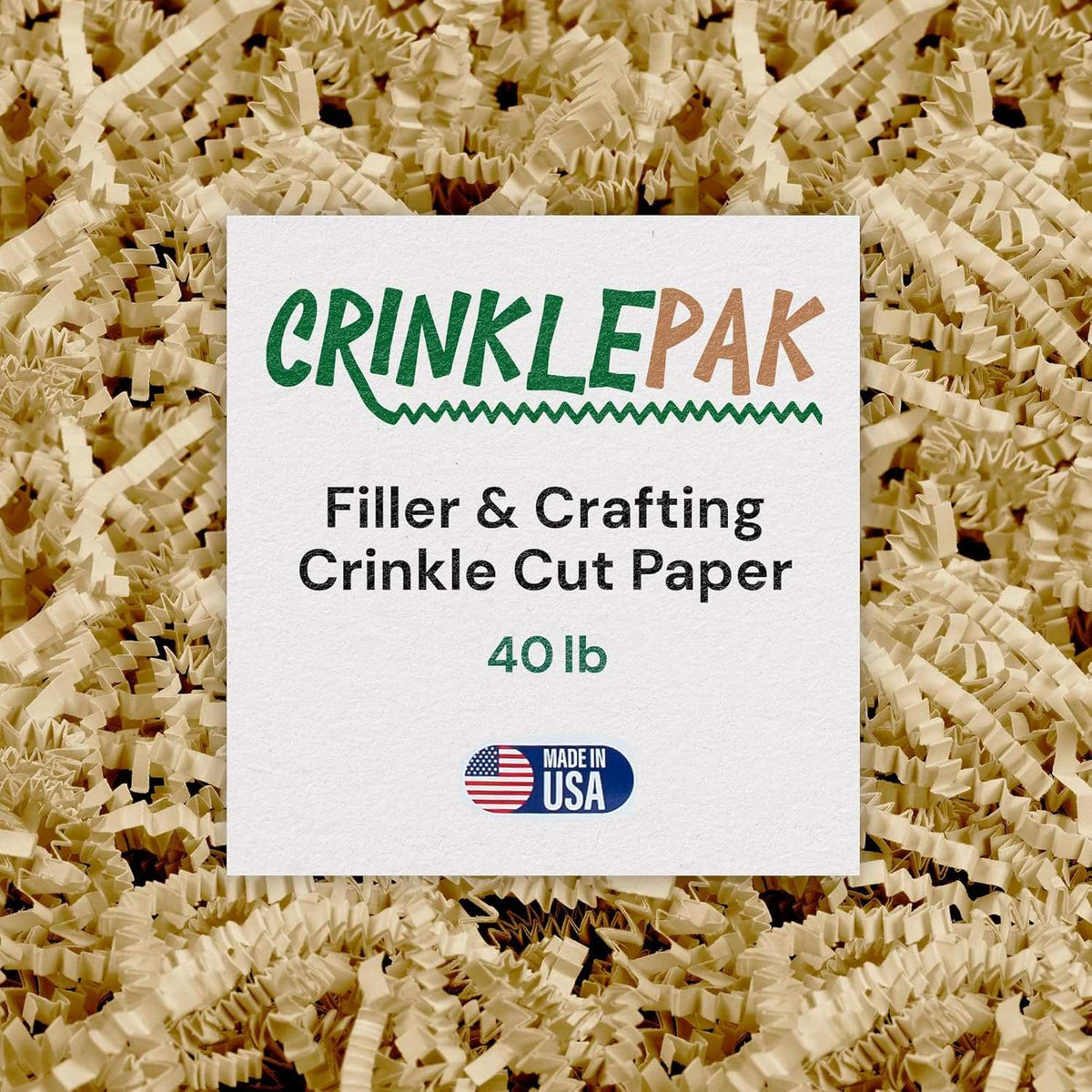 Ivory crinkle paper, 40 lb