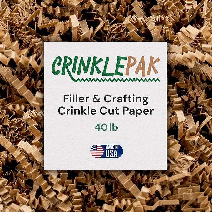 Kraft crinkle paper, 40 lb