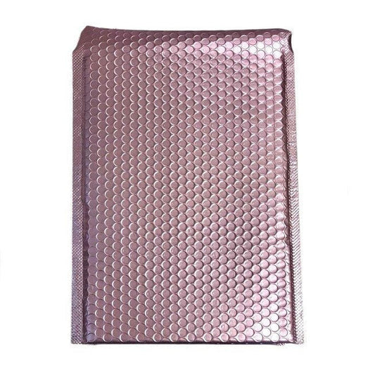 Lavender purple metallic 8.5 by 12 inch bubble mailers