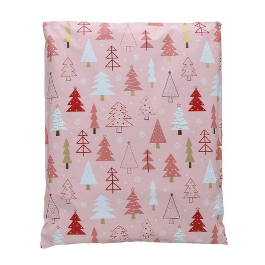 Pink Christmas tree 14 by 17 inch poly mailers