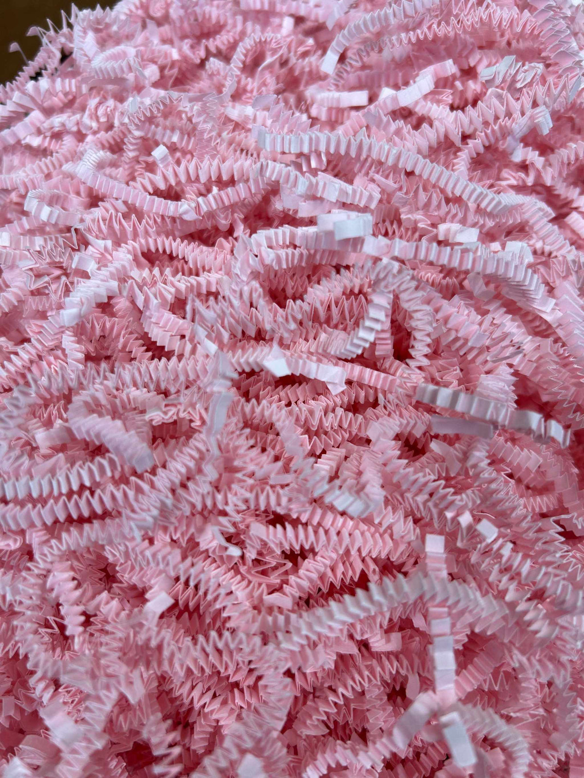 Pink crinkle paper color and texture