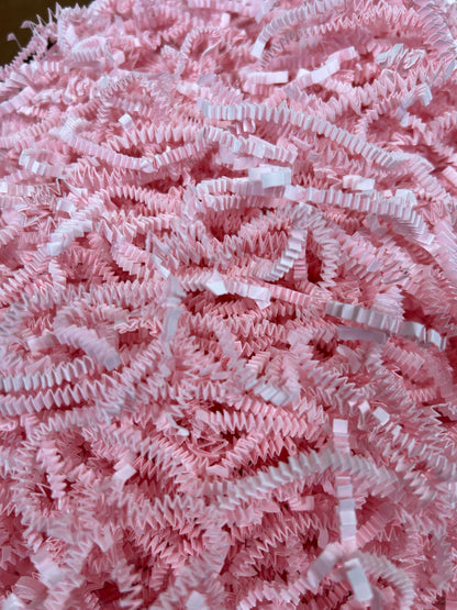 Pink crinkle paper color and texture