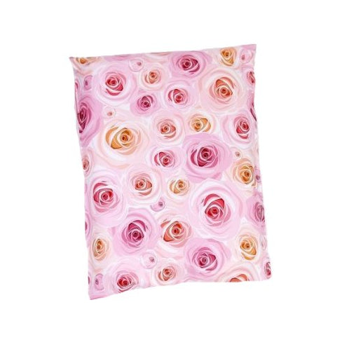 Pink rose 9 by 12 inch poly mailers