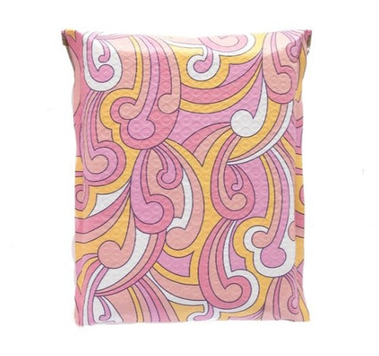 Pink Spring Fling 8.5 by 12 inch bubble mailers