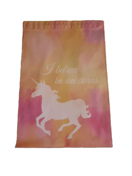 Pink unicorn tie-dye 10 by 13 inch poly mailers