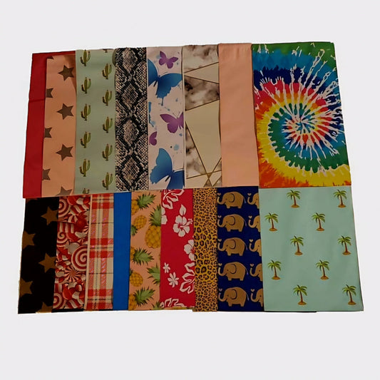 6 by 9 inch poly mailer variety pack, 100 count