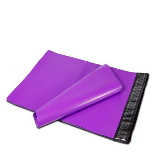 Purple 6 by 9 inch poly mailers