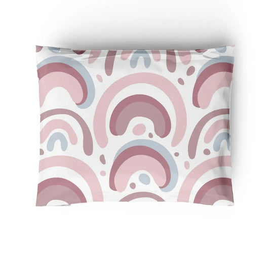 Rainbow boho 10 by 13 inch poly mailers