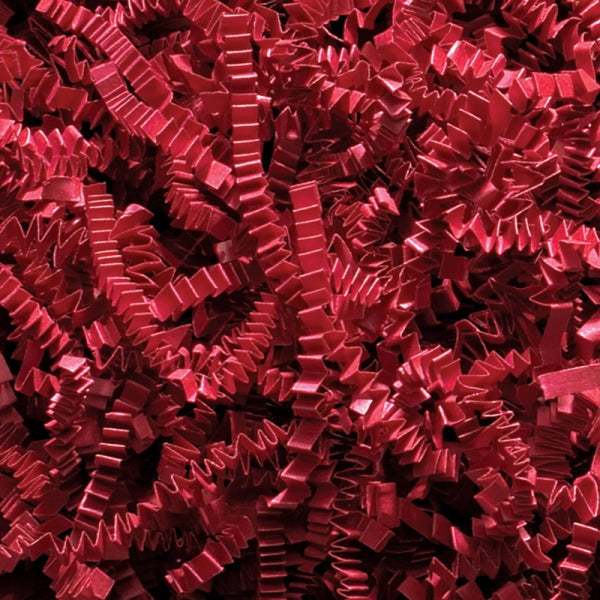 Red crinkle paper color and texture