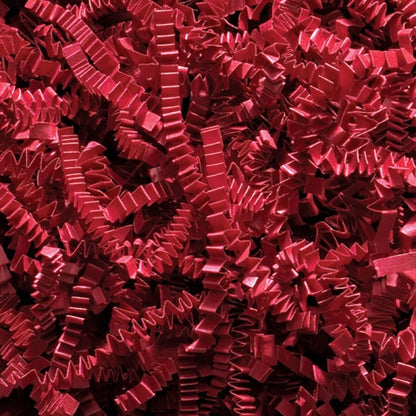Red crinkle paper color and texture