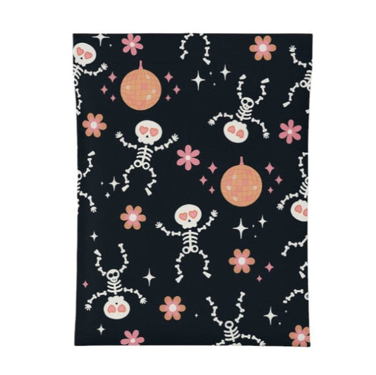 Skeleton disco-ball Halloween 10 by 13 inch poly mailers
