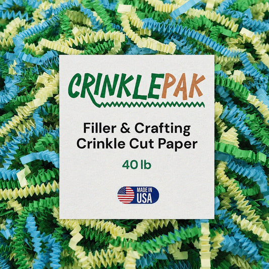 Spring Mix crinkle paper, 40 lb
