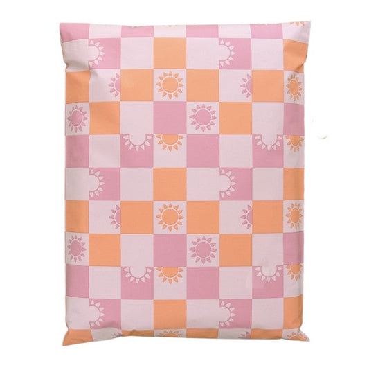 Sunny check 10 by 13 inch poly mailers