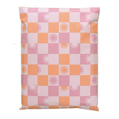Sunny check 14 by 17 inch poly mailers
