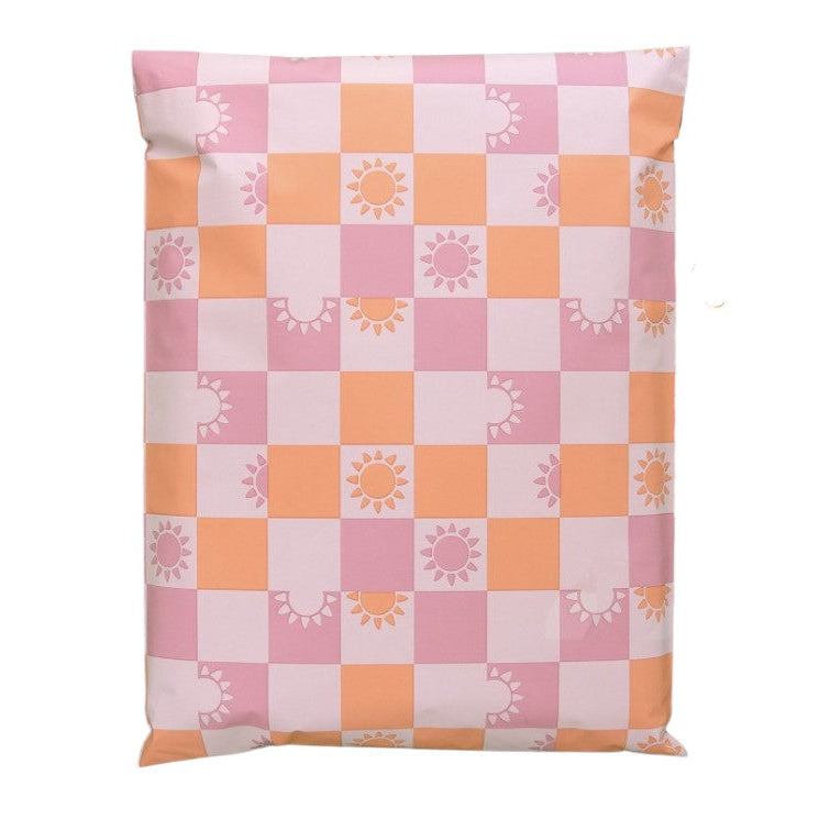 Sunny check 14 by 17 inch poly mailers