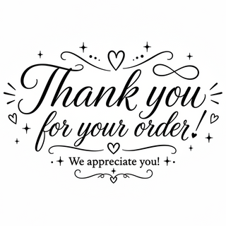 Thank You Package Label – 4x6 Thermal Sticker