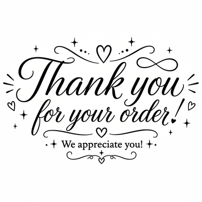 4x6 thank you thermal package label