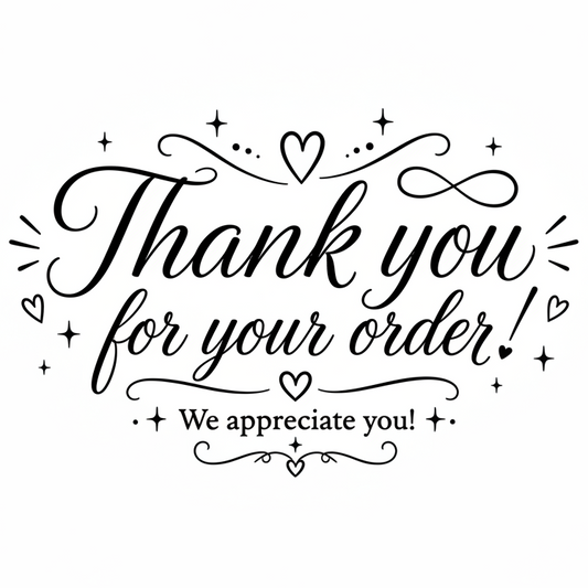 4x6 thank you thermal package label