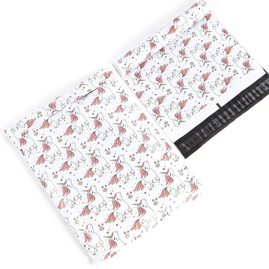 Unicorn 10 by 13 inch poly mailers