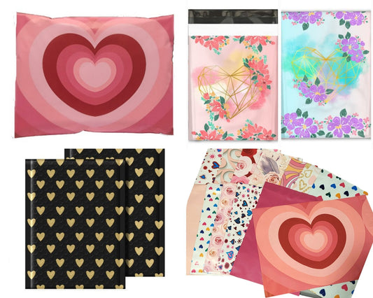Valentine poly mailer 30-piece variety bundle