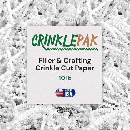 White crinkle paper, 10 lb