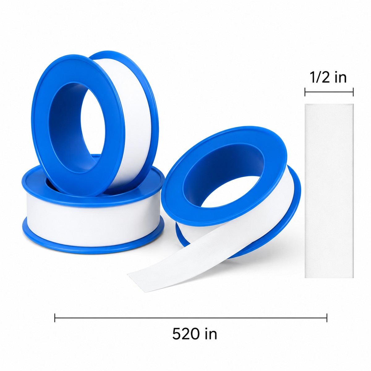 White PTFE plumbers tape for perfume bottle sealing