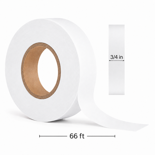 White waterproof electrical tape roll